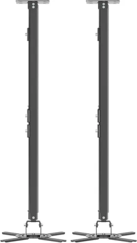 Vista 14 de suptek Soporte de montaje en techo para proyector se adapta a techo plano o inclinado, altura ajustable con longitud extensible de 30.7-49.21 Negro