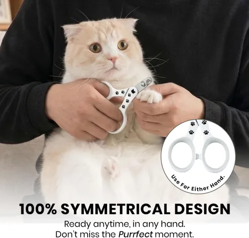 Vista 8 de NECOICHI Purrcision - Cortauñas felino para gatos, sin estrés, fabricado por expertos en Japón, más limpio, más fácil, más seguro, cuchillas 30% más