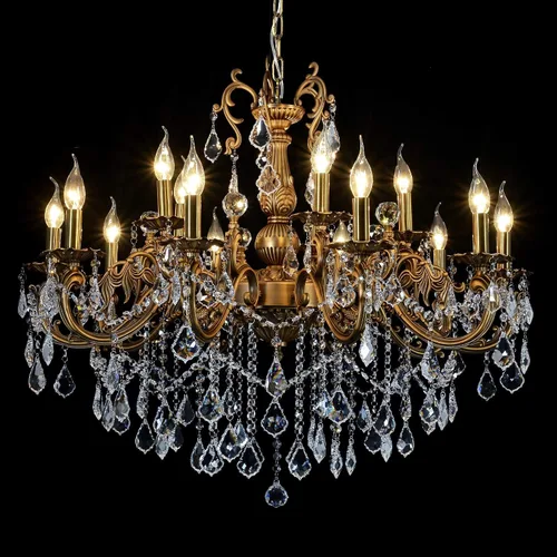 Vista 7 de Candelabros de Cristal Contemporáneos Lámpara Colgante de Isla 8 Luces Colgante de Vela Rectangular Lámpara de Techo para Comedor, Sala de Estar