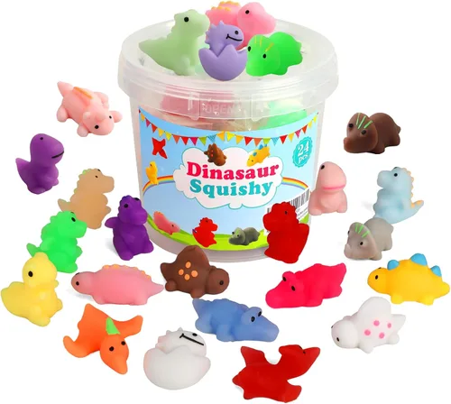 Vista 10 de KINGYAO Squishies juguete blando 24 piezas, recuerdos de fiesta para niños, juguete blando Mochi, juguete moji para niños, mini juguetes Kawaii