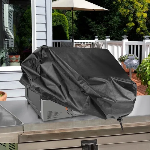 Vista 7 de Cubierta de parrilla para parrilla Blackstone de 17 pulgadas, resistente al agua 600D, cubierta Oxford para parrilla de barbacoa con cordones, parte