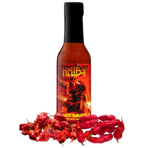 Vista 9 de Hellfire Hot Sauce Paquete de regalo: paquete variado de salsa picante gourmet con 4 sabores aterradores para fiestas o regalos