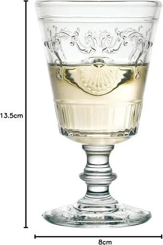 Vista 8 de La Rochelle 631601 - Vajilla de vidrio francés, copa de vino, Versalles, 6.8 onzas líquidas (200 cc)