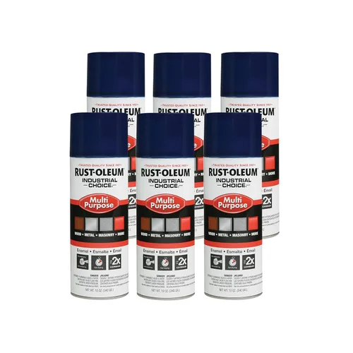 Vista 24 de Aerosol de esmalte Rust-Oleum para uso general; envase de 16 onzas líquidas; lata de aerosol, almendra, 6