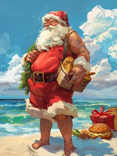 Vista 12 de SKRYUIE Kits de pintura de diamantes de Papá Noel 5D – Kits de arte de diamantes para adultos Navidad, taladro redondo completo, punto de cruz