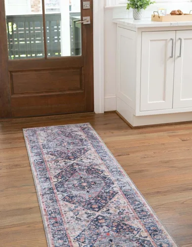 Vista 20 de Unique Loom Yara Collection - Alfombra de área Yash (2' x 3' Rectángulo, Lino Carbón/Beige)