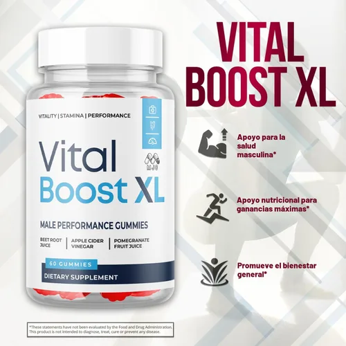 Vista 4 de Gomitas Vital Boost XL, gomitas oficiales Vital Boost X L para hombres con todos los ingredientes naturales, Vital BoostXL apoyo avanzado