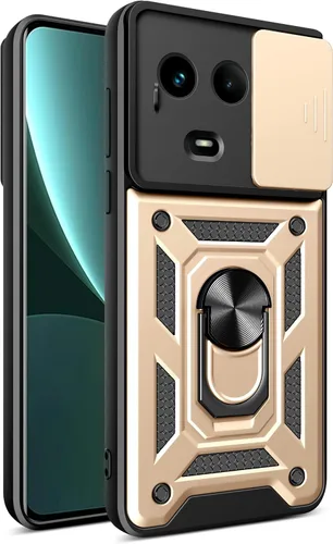 Vista 210 de Compatible con Tecno Pova Neo 2 Bracket Shell, con cubierta deslizante para lente de cámara compatible con Tecno Pova Neo 2 LG6n Case Negro