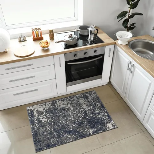 Vista 69 de Keen Home Design Alfombras de Área - 2x3 Que No Se Desprenden, Alfombras Abstractas para Cocina, Sala de Estar, Dormitorio, Comedor, Entrada Negro