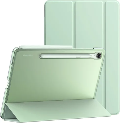 Vista 14 de JETech Funda para Samsung Galaxy Tab S10 Lite / S10 FE / S9 FE de 10.9 pulgadas, funda protectora delgada y translúcida con soporte trasero de tres