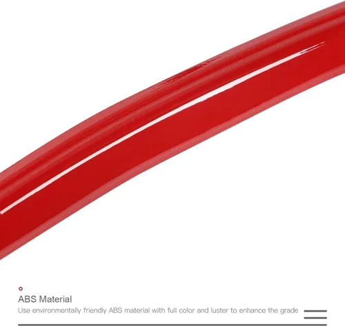 Vista 3 de CheroCar Cubierta del Tablero Panel de Instrumentos Moldura Decorativa Interior para Jeep Grand Cherokee 2014-2021, Accesorios Interiores de ABS Rojo