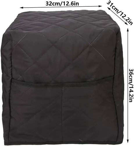 Vista 2 de Funda para cafetera, de algodón, poliéster, acolchada, para horno tostador, para proteger tu máquina de pan o cocina, pequeños electrodomésticos