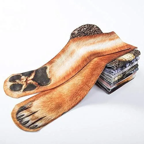 Vista 5 de Divertidos calcetines de patas de animal para intercambio de regalos.