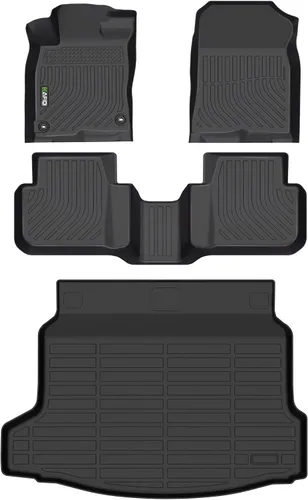 Vista 10 de HAFIDI® - Tapetes para auto con almacenamiento debajo del asiento, para todo clima, antideslizantes, de elastómero termoplástico, para la primera