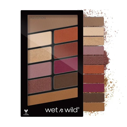 Vista 19 de wet n wild Paleta de maquillaje de sombra de ojos Color Icon de 10 tonos, Blue Lights Off, larga duración, brillante, metálico, brillante, mate