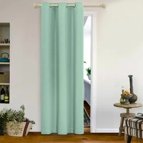 Vista 143 de MYSKY HOME Cortinas Aqua para Armario para Entrada Cortina Opaca para Puerta para Sala de Estar Cortina Oscurecedora de Habitación con Ojales