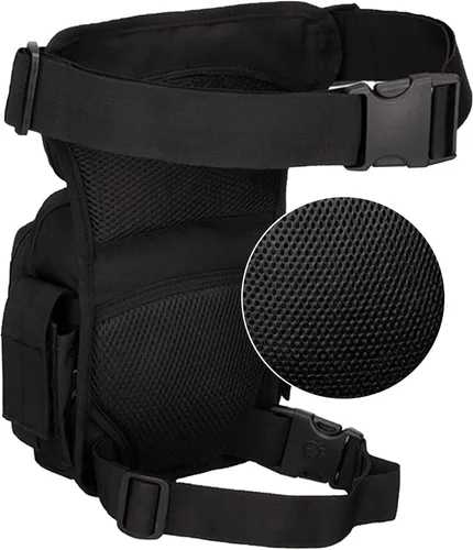 Vista 5 de kingsea Bolsa táctica de pierna caída, impermeable, bolsa táctica para muslos, bolsa multifuncional para mujeres y hombres, bicicleta, motocicleta