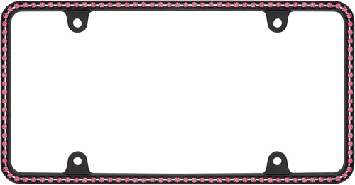 Vista 9 de Cruiser Accessories 18130 Diamondesque - Marco para matrícula, cromado/transparente