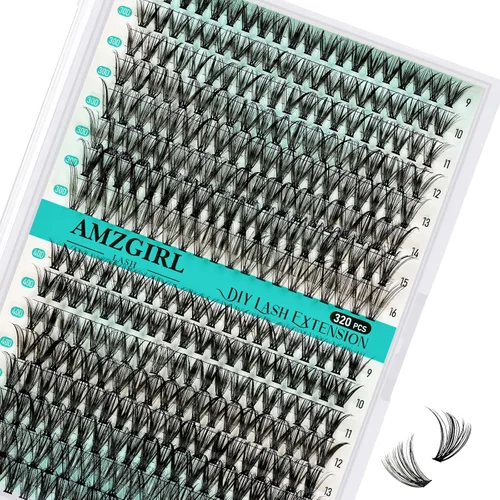 Vista 33 de AMZGIRL Lash Clusters Kit, D Curl Volume Eyelash Extensions, Medusa