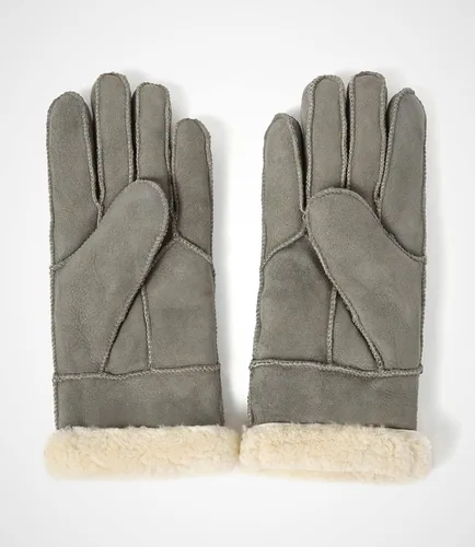 Vista 3 de YISEVEN Guantes de piel de oveja de oveja de invierno para mujer, guantes de lana