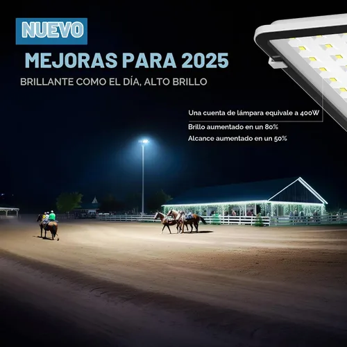 Vista 2 de OKPRO 20000W luces de calle solares al aire libre, control remoto, 7000K