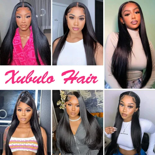Vista 6 de 20 Pulgadas Pelucas de encaje frontal de cabello humano prearrancadas con cabello de bebé 200 de densidad Real cabello humano liso 13x4 HD Pelucas