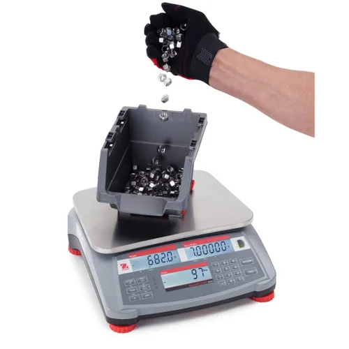 Vista 2 de Ohaus RC31P3 Ranger Count 3000 - Báscula compacta para banco, capacidad de 6 libras