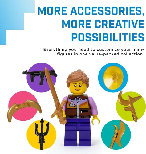 Vista 11 de Megapaquete de 86 armas diseñadas para LEGO y otras minifiguras