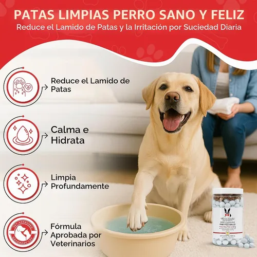 Vista 6 de Warren London Limpieza profunda de patas para perros – Alivia la picazón e irritación de las patas con aloe vera, algas marinas y aceite de árbol