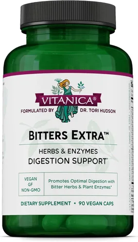 Vista 9 de Vitanica Bitters Extra, Apoyo a la Digestión, Vegano/Vegetariano, 30 Cápsulas