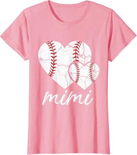 Vista 16 de Camiseta de béisbol Mimi para el Día de la Madre, Negro, S