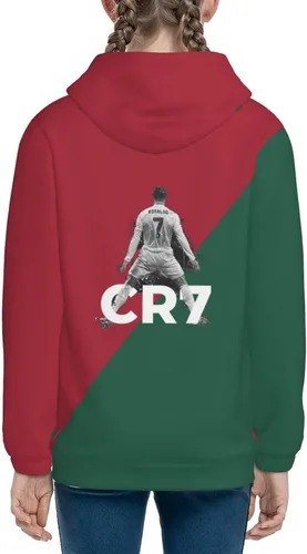 Vista 8 de Ronaldo #7 - Sudadera con capucha para adolescentes con bolsillo