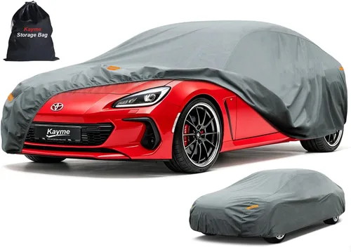 Vista 240 de Kayme Funda de Coche de Servicio Pesado Impermeable para Todo Tipo de Clima, Ajuste Personalizado para Tesla Model S, Cubierta Exterior Completa