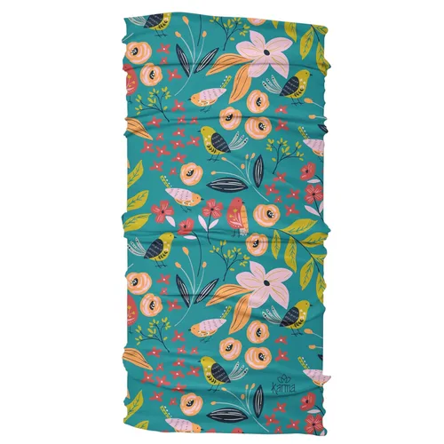 Vista 2 de Karma Diadema de pájaro para mujer, ancha, diadema de tela y bufanda elástica para el cabello, color azul pájaro