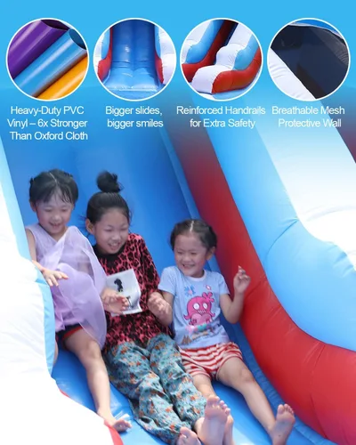 Vista 5 de 24f(L) Inflatable Water Slide, Commercial Grade, for Adults/Kids