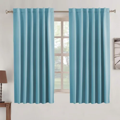 Vista 28 de Turquoize Cortinas Opacas con Aislamiento Térmico Paneles de Tratamiento de Ventanas con Bolsillo para Barra Paneles de Ventana para Ventanas