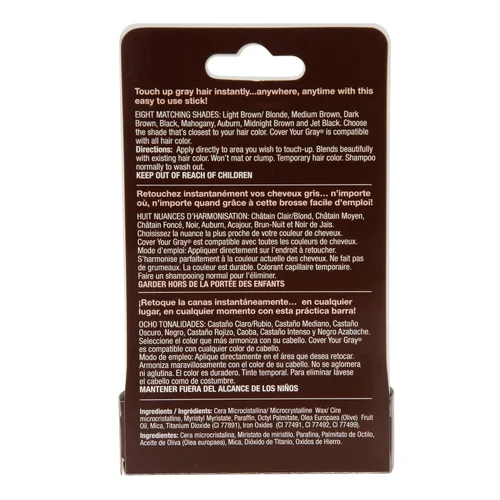 Vista 4 de Cover Your Gray Palo de retoque para mujeres, marrón oscuro, 0.15 oz