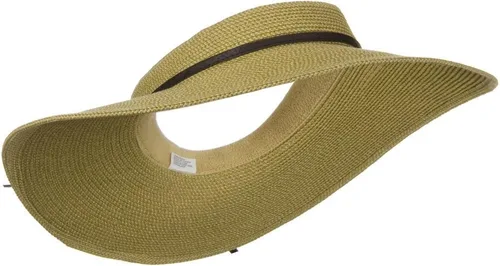 Vista 4 de Jeanne Simmons UPF50+ visera de ala ancha sin corona de 4 pulgadas