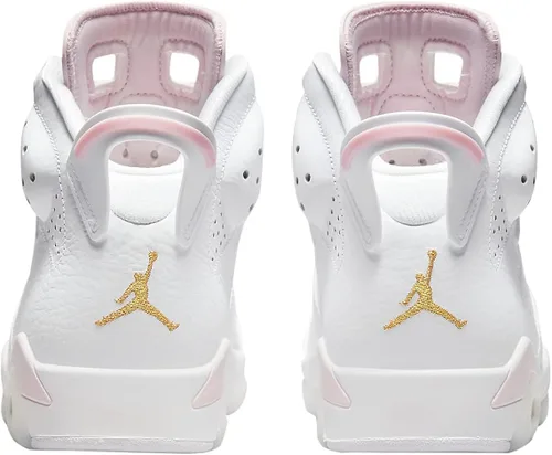 Vista 5 de Jordan 6 Retro Gold Hoops para mujer blancodorado metálico (DH9696 100), BlancoDorado metálico