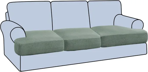 Vista 48 de H.VERSAILTEX Funda elástica para sillón con cojín en forma de T, fundas de cojín en T para sillón y sofá de sala de estar, funda para sofá, funda