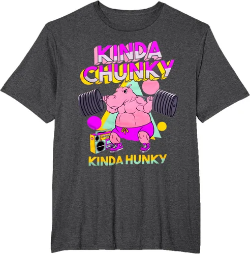 Vista 60 de Kinda Chunky Kinda Hunky, camiseta de gimnasio para culturismo, Negro