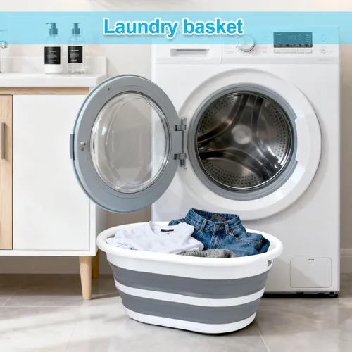 Vista 8 de ddLUCK Bañera plegable multifuncional para mascotas, bañera portátil para interiores y exteriores, bañera de lavado plegable para mascotas pequeñas