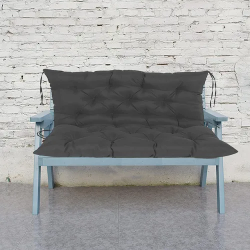 Vista 13 de Cojines de banco de repuesto suaves y gruesos con lazos, cojín para silla colgante, cojín de sofá tatami para suelo, almohadilla de banco Negro