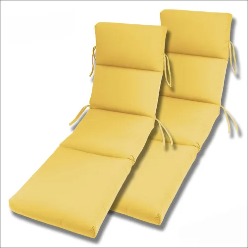 Vista 6 de Comfort Classics Inc. Sunbrella - Juego de 2 colchonetas acanalado para camastro en interior y exterior de 22 x 74 x 5 pulgadas (55.8 x 188 x 12 cm)