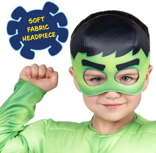Vista 2 de Spidey Amazing Friends Hulk - Disfraz de superhéroe de Marvel, talla infantil
