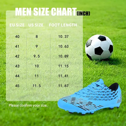 Vista 5 de Juzecx Mens Soccer Cleats FGAG Football Shoes Training Firm Ground Soccer Shoes
