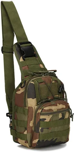 Vista 10 de Mochila táctica para el hombro, pequeña, para exteriores, para hombres, viajes, senderismo, camping, mochila para Rover, color negro