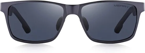 Vista 2 de MERRYS 2016 retro marco de aluminio conducción polarizado gafas de sol para hombres mujeres S8571