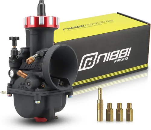 Vista 14 de Carburador NIBBI PWK de 24 mm para motocicleta, carburador de potencia de 125 cc-150 cc con chorros de carburador, compatible con motor GY6 Dirt