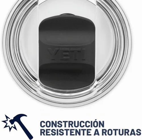 Vista 6 de YETI Rambler - Vaso de vino de 10 onzas, aislado al vacío, de acero inoxidable con tapa MagSlider, color azul marino